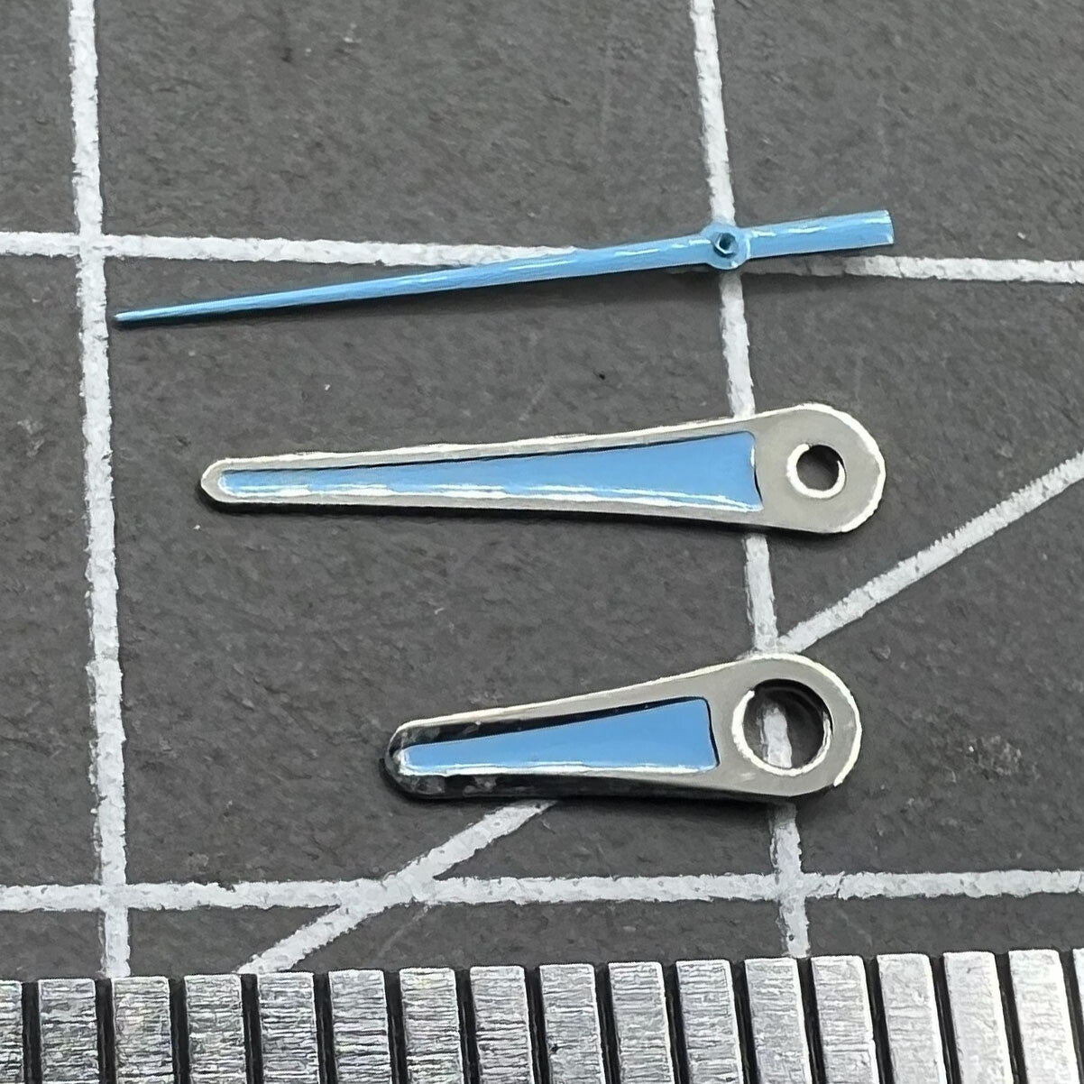 2 Sets/Pack Blue Painted Sets of Watch Hands for Miyota 2035 Movement