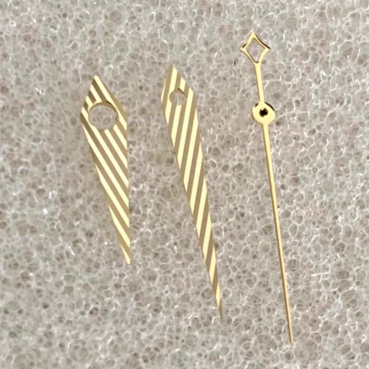 No Lume Twill Golden Watch Hands Set for NH35 NH34 NH36 NH70 Movement 3 Hands