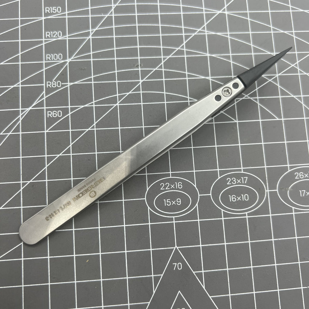 Swiss Bergeon 6571-CFR-3 Tweezers With Replaced Ends CFR 3