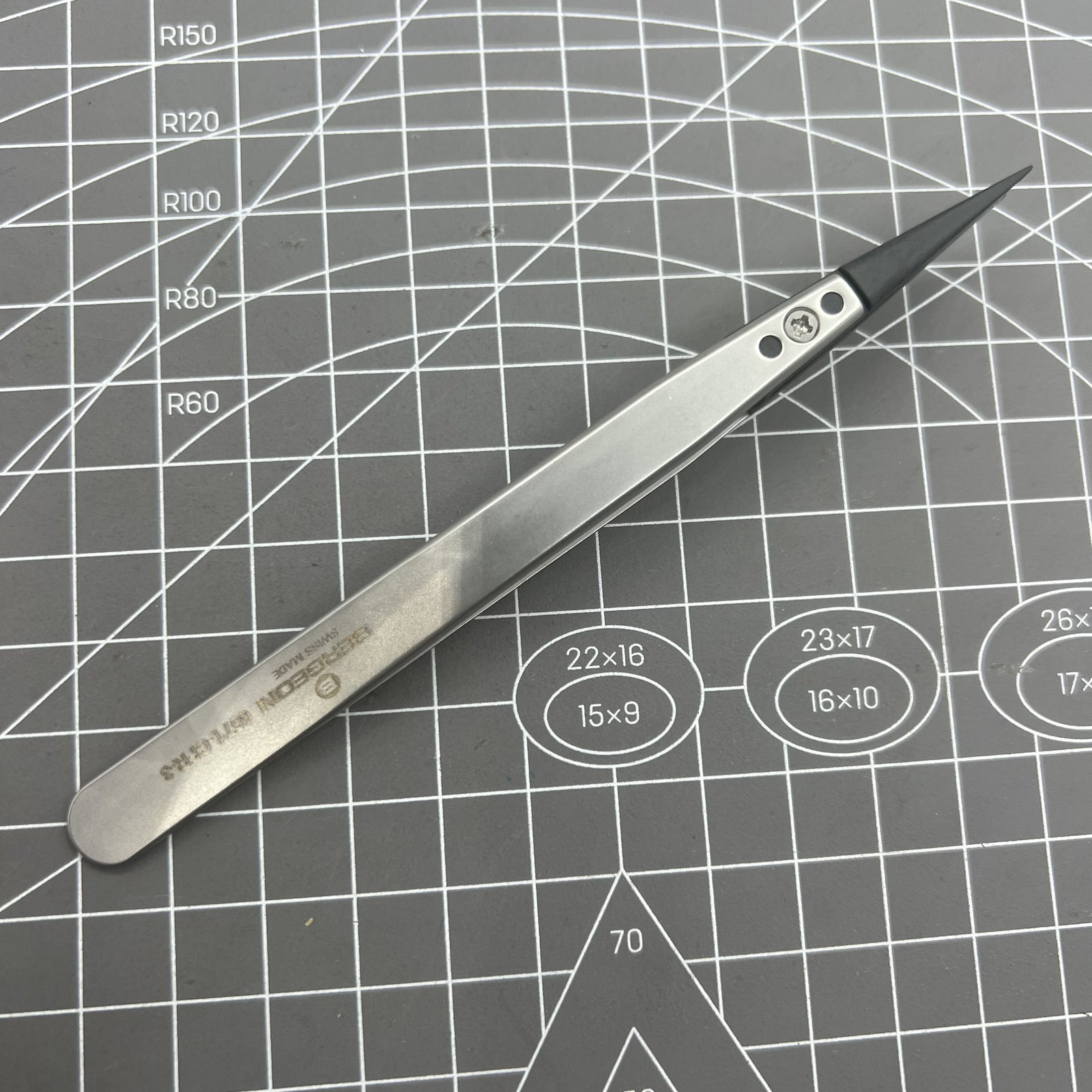 Swiss Bergeon 6571-CFR-3 Tweezers With Replaced Ends CFR 3