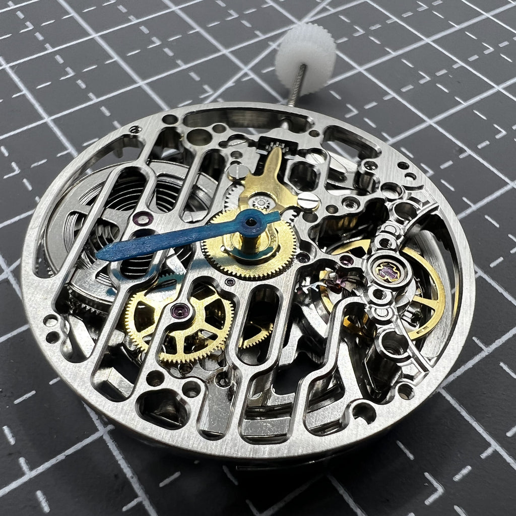 HZ7500A Silver Hollow Round Automatic Mechanical China Made Movement