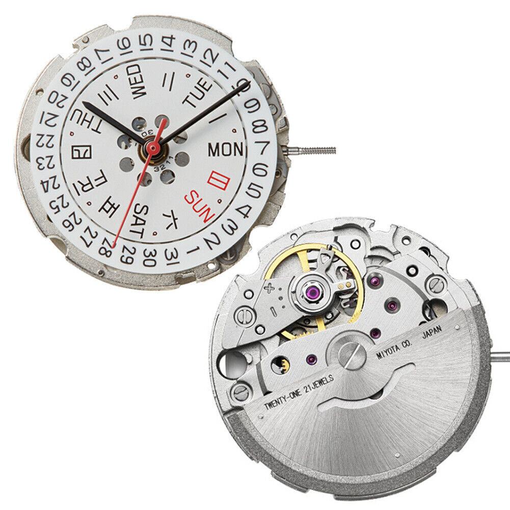 Miyota / Citizen 8205 Silver Plated Japan Automatic Mechanical Movement