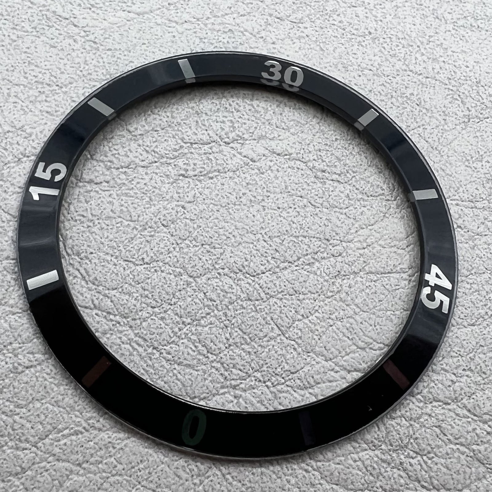 2 PIECES 36mm Black Numberal Ceramic Watch Bezel Insert for Men Women Watch