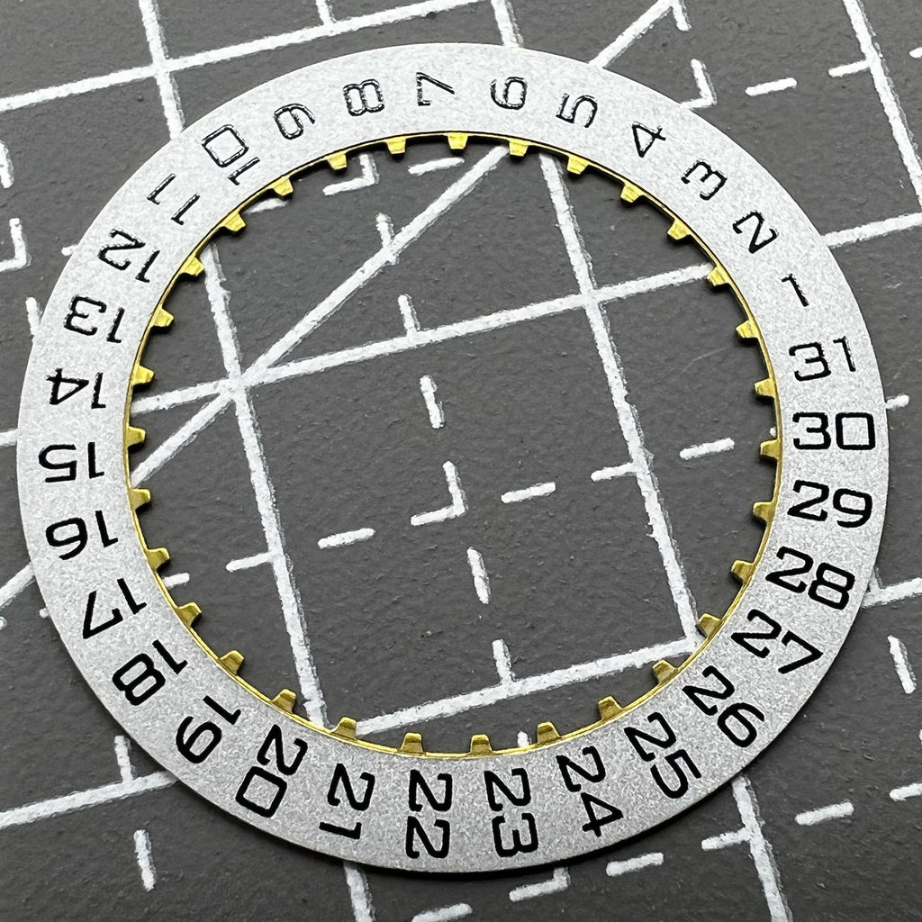 Men Silver Date Disk Wheel Date Wheel Fit for Movement ETA2892 ETA2824