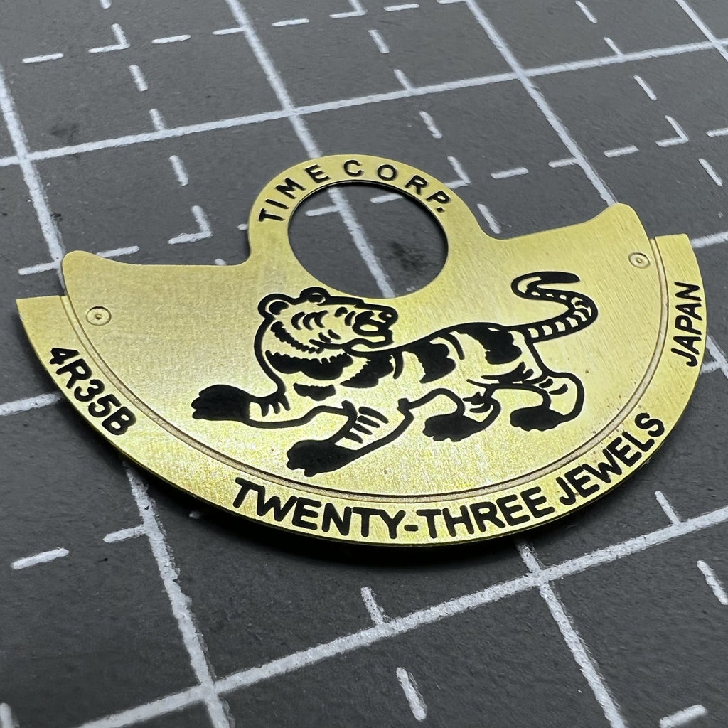 China Zodiac Golden Tiger Rotor Oscillating Weight Overlay for NH35 NH36 4R35