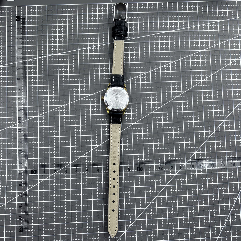 Black Round Case Golden Nail Tianjin Seagull Manual Mechanical Ladies Watch