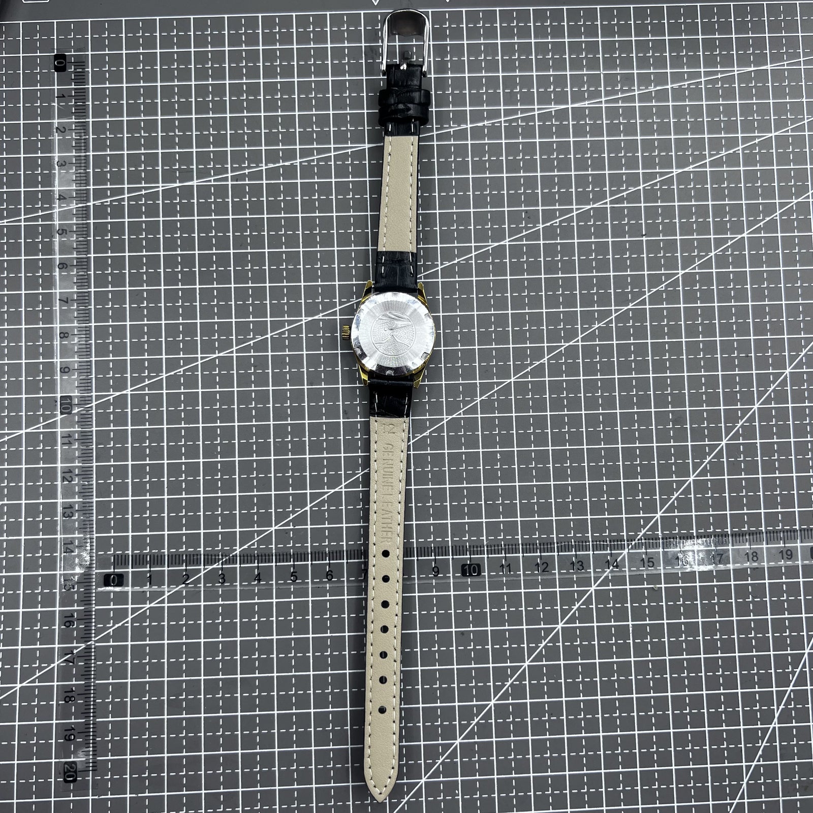 Black Round Case Golden Nail Tianjin Seagull Manual Mechanical Ladies Watch