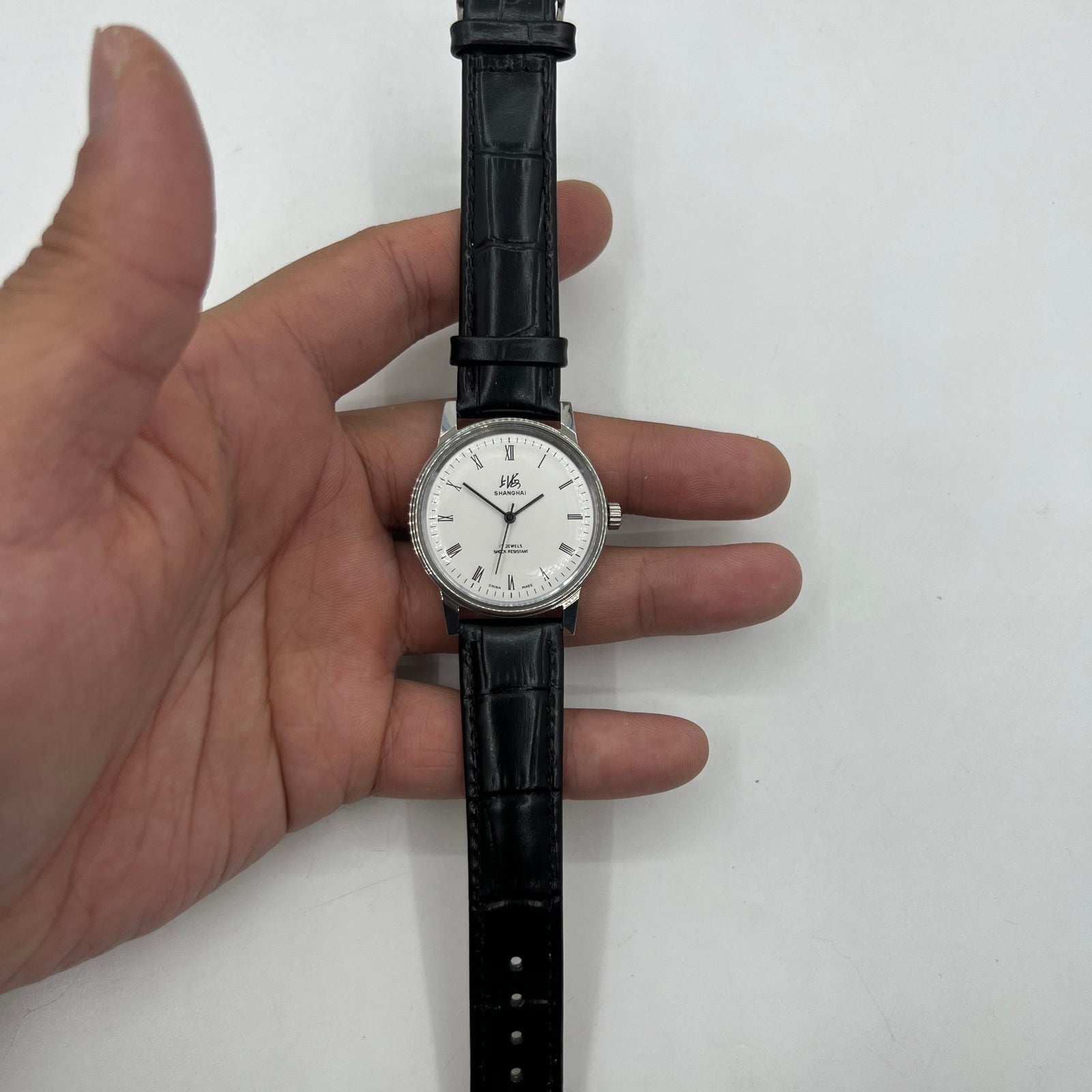 36mm Shanghai Factory Made 8120 Manual Mechanical Watch Shock-Resistant 17 Jews