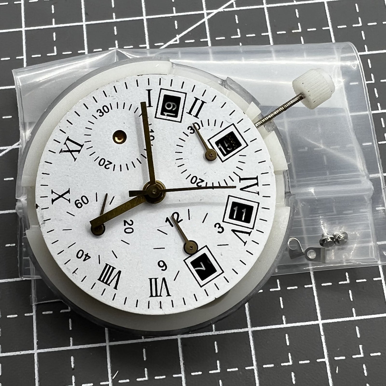 7750 Automatic Chronograph Movement ETA 7750 Configuration Single Calendar