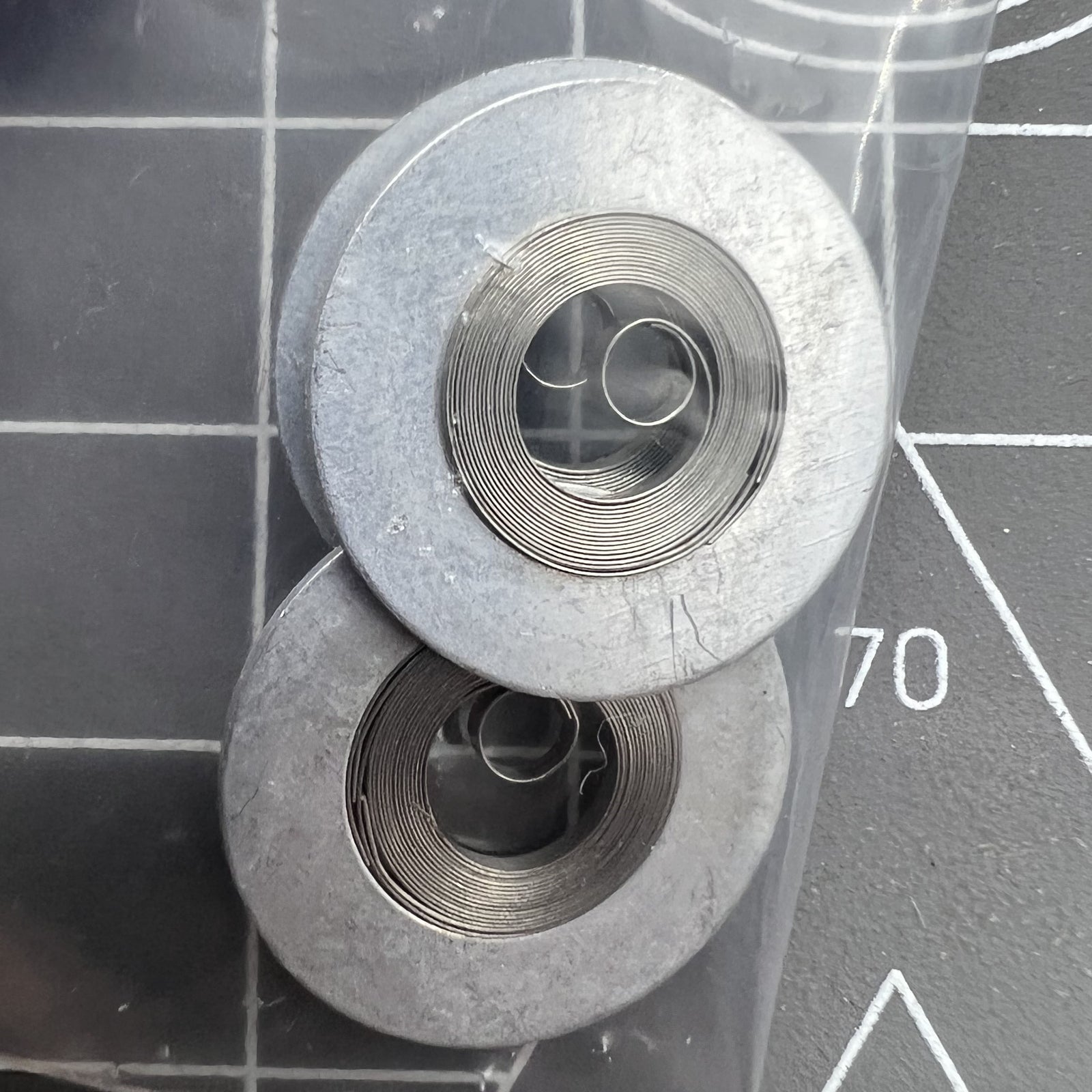 3 PIECES Silver Mainspring Generic Fit for Movement 7009#180