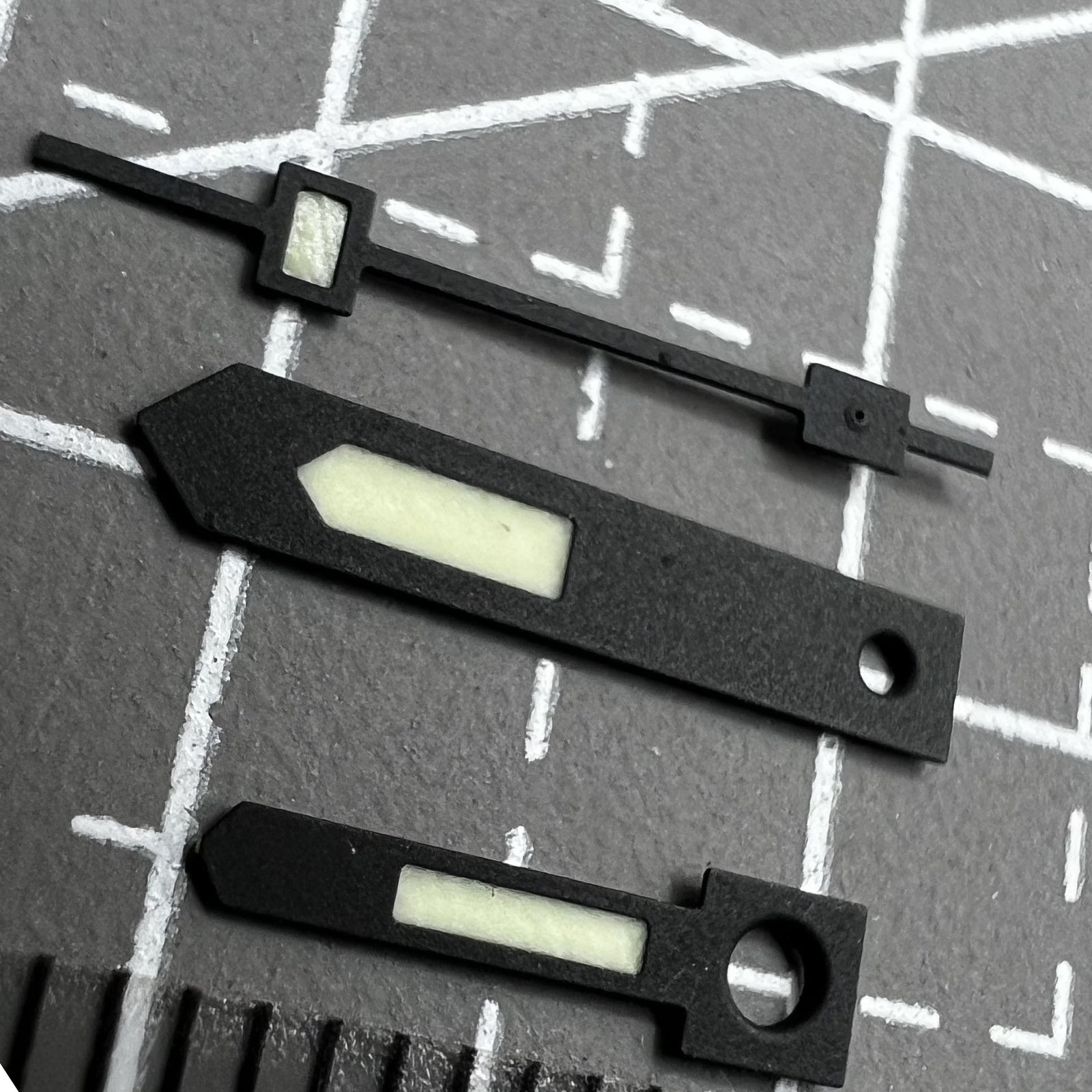 Black Trim C3 Green Lume Vintage Hands Set for NH34 NH35 NH36 NH38 NH39 NH70