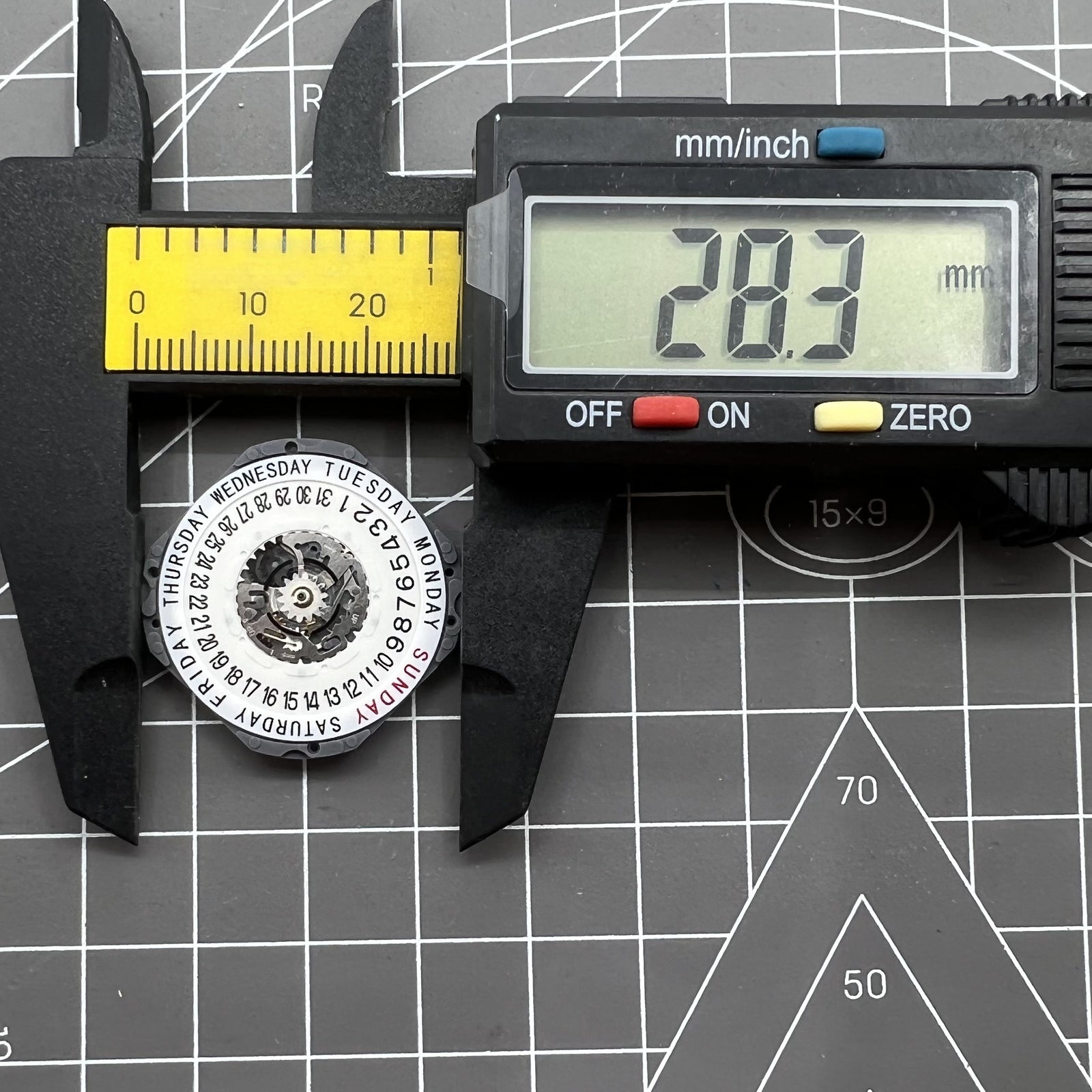 Japan Hattori Epson VJ55 VJ55B Watch Quartz Movement Date@6