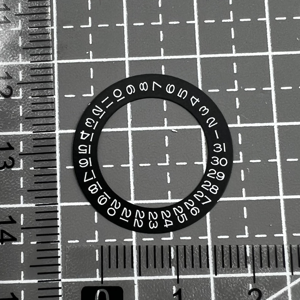 White Font Date Wheel Overlay for ETA2824 2836 Movement Miyota 8215/8200 Date@3