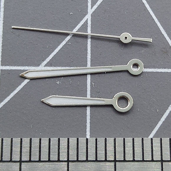 Arrow Shape Silver Trim 13mm Watch Hands for Miyota 2315 2035 2036 2115 2305