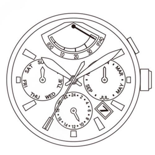 Miyota / Citizen 9100 Japan Automatic Mechanical Movement