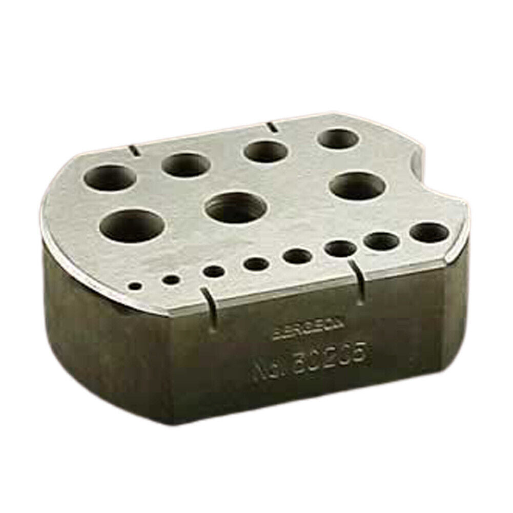 Bergeon 30205 Riveting Stakes in Hardened Steel 15 holes  2.00 - 8.60 mm