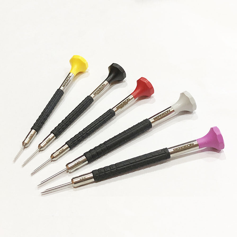 Bergeon 6899-P05 Ergonomic 5 Piece Watchmakers Screwdriver Set Swiss Tools