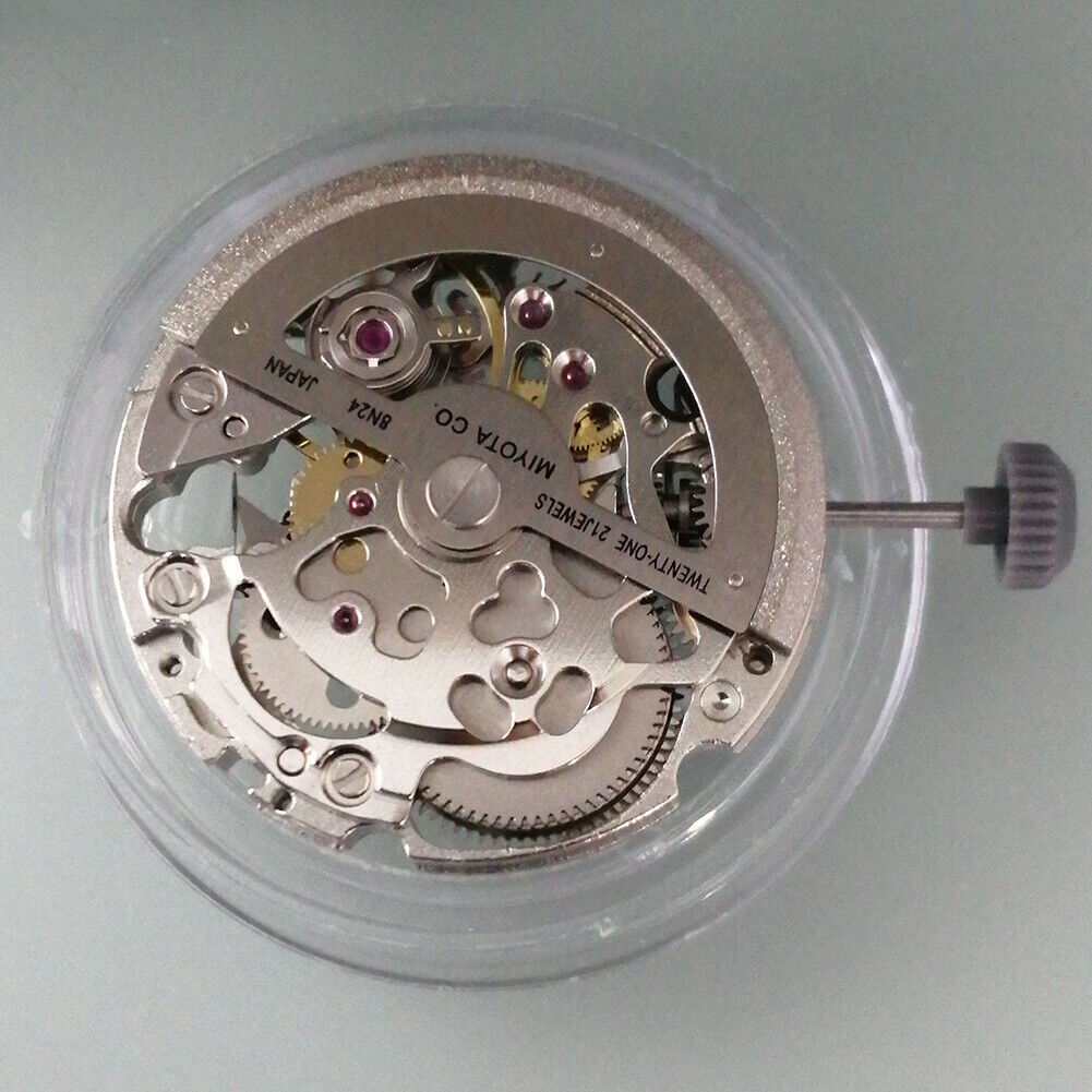 Miyota 8N24 Silver Automatic Mechanical Japan Movement