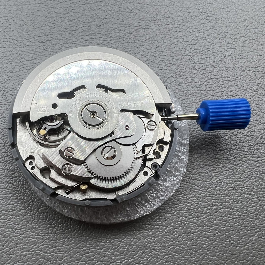 Seiki NH36 Movement White Disk Japanese+English Font Week Crown@3.8