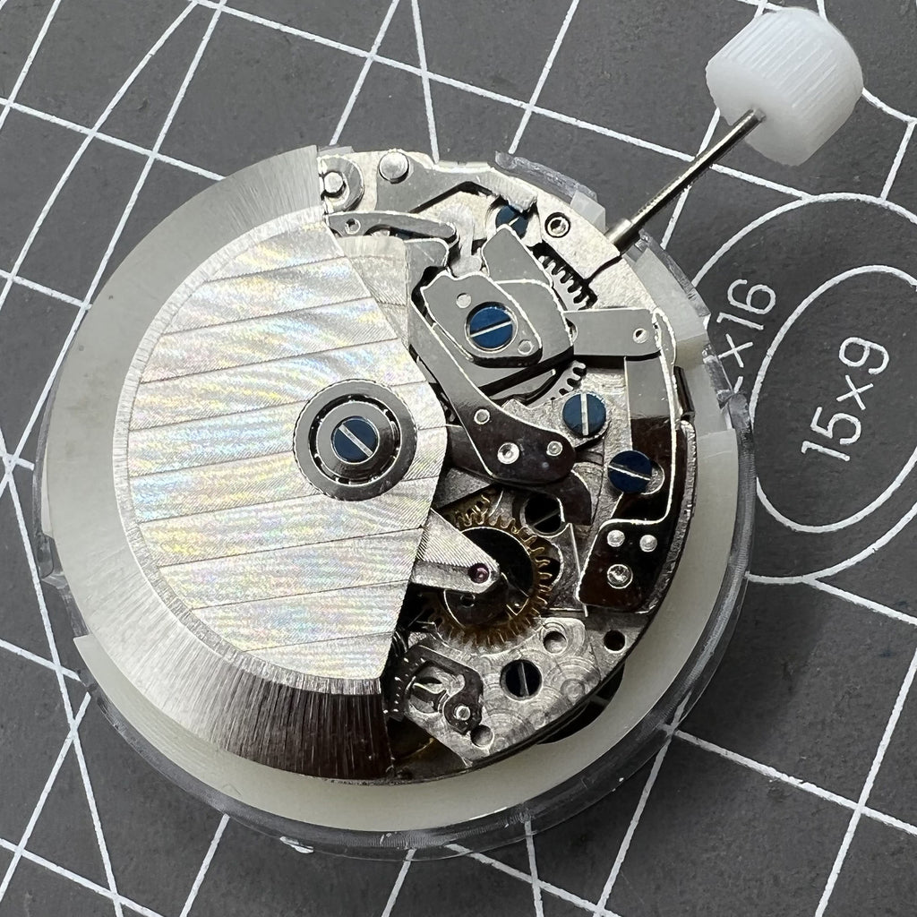 Shanghai 7750 Automatic Mechanical Movement Black Day Date Small Second@9
