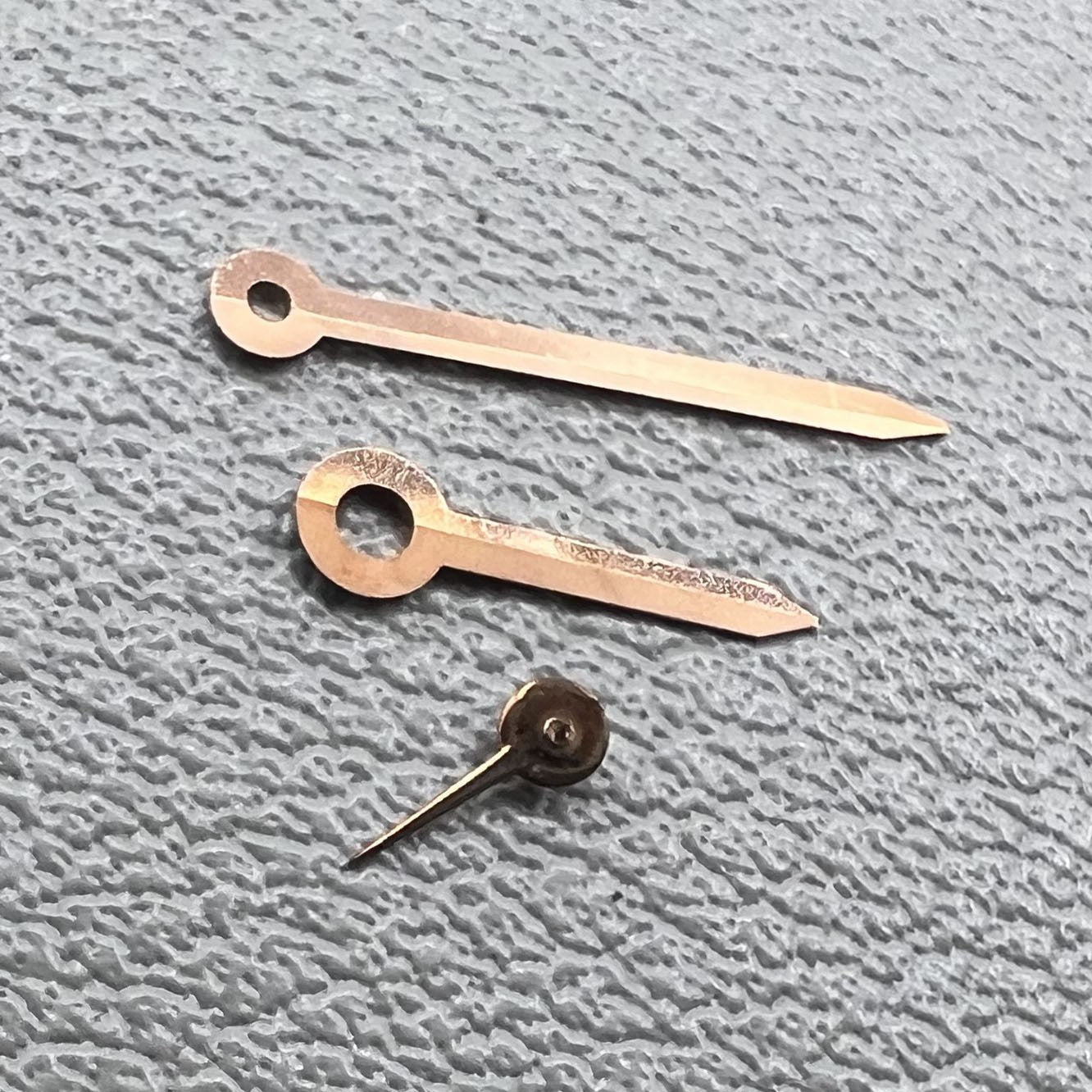 2 Sets/Pack Rose Golden Trim Arrow Shape Watch Hands for Miyota 1L45 Movement