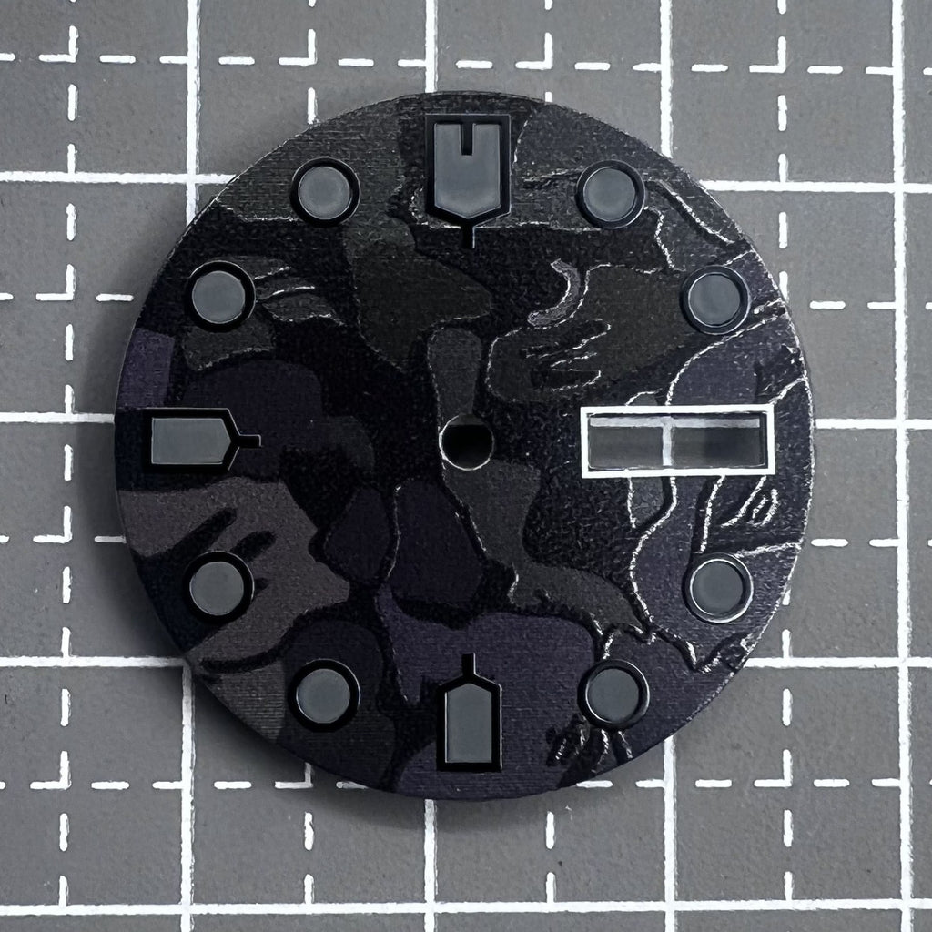 Green Luminous Black Watch Dial for Movement NH36 4R36