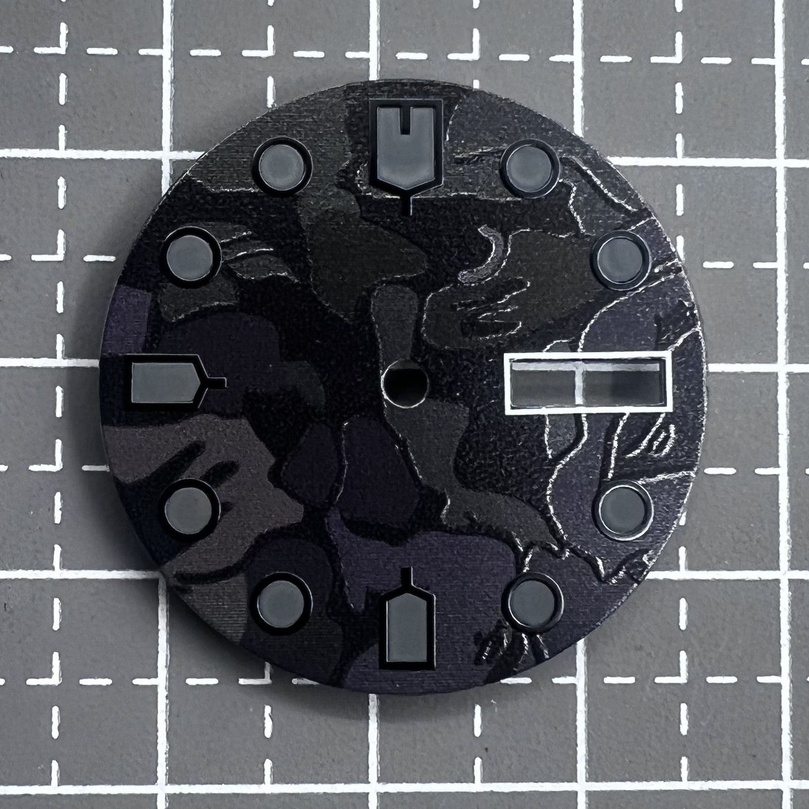 Green Luminous Black Watch Dial for Movement NH36 4R36