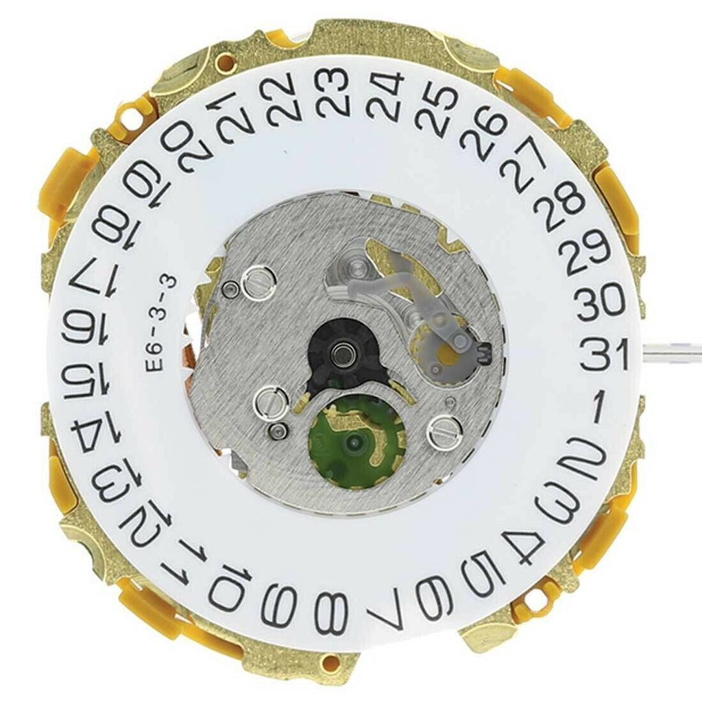 Miyota 9U15 Japan Quartz Movement Date at 3