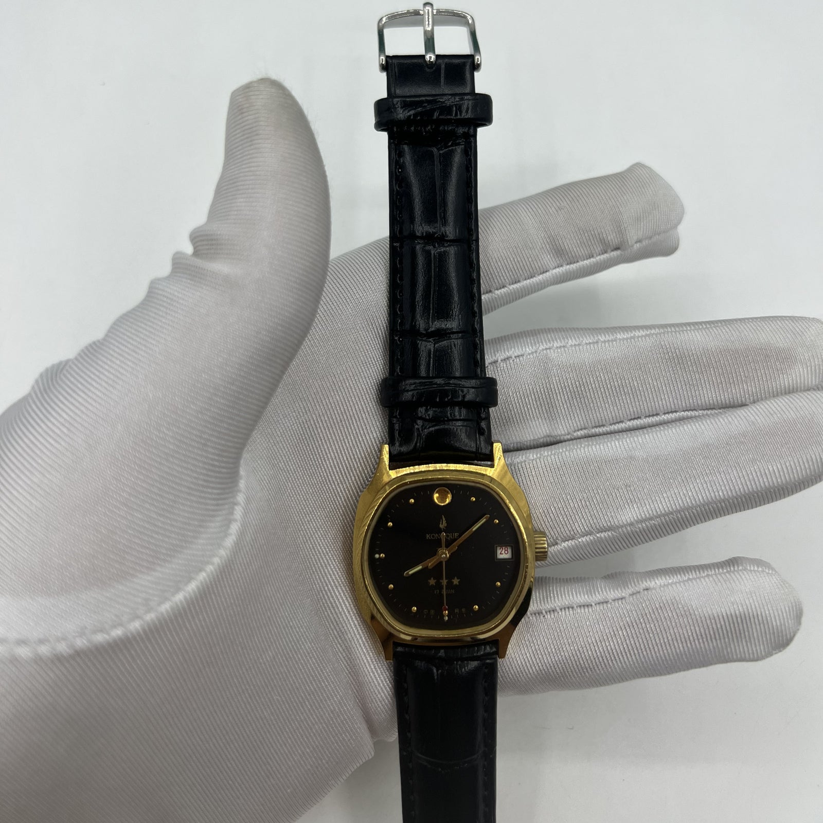 33mm China Chunlan Steel Manual Mechanical Watch 17 Jews Silver Dial+Watch Band