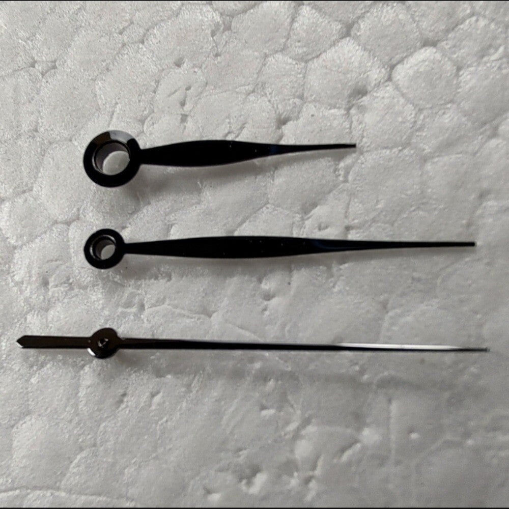 11x16x16mm Polished Black Leave Shape Watch Hand Set for LB06 Movement