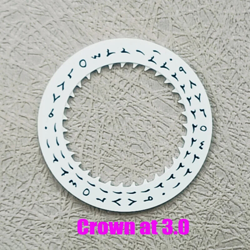 Arabic Date Disk Wheel for Mechanical NH35 Movement Crown@3.0