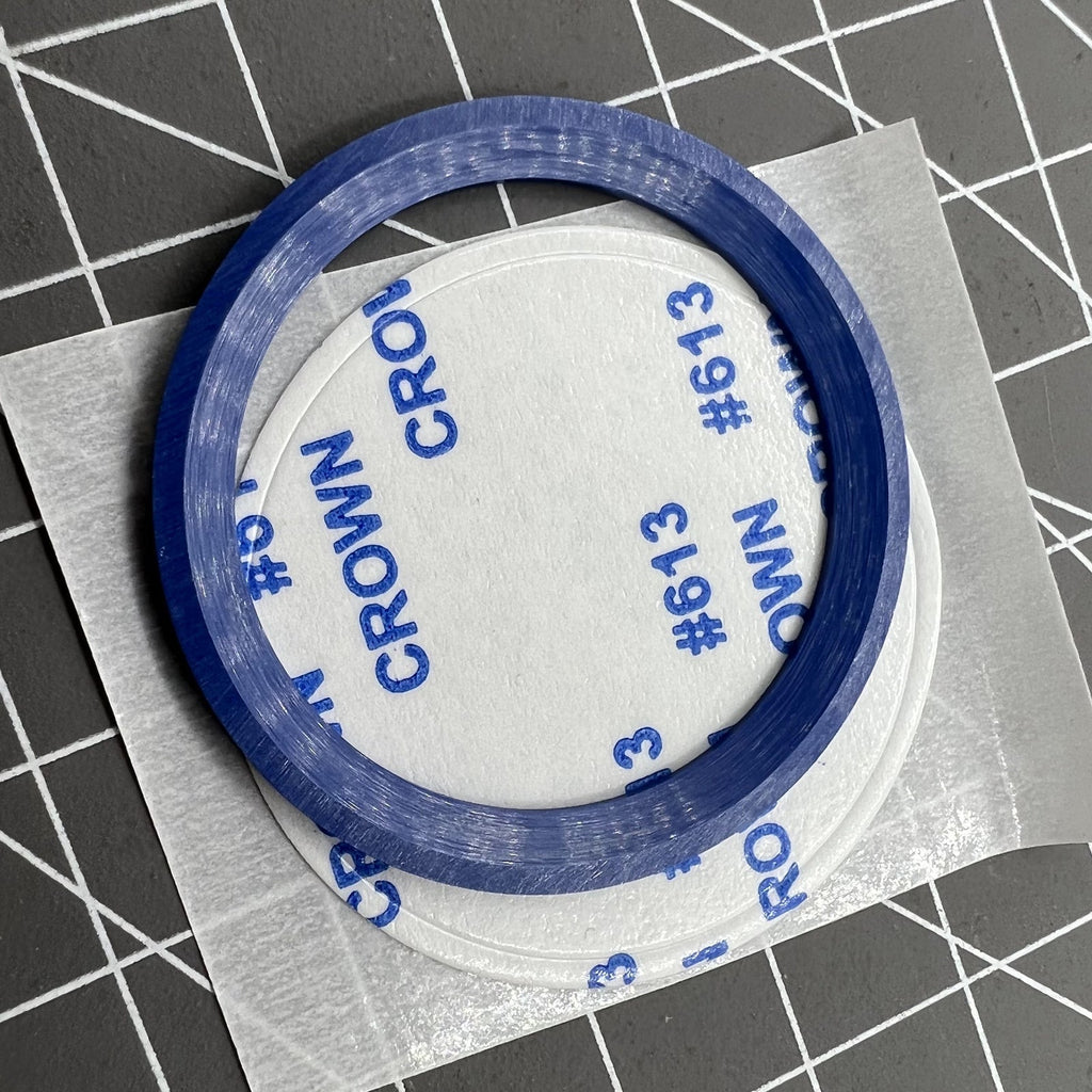 38mm Watch Bezel Ring Ceramic Slope Blue Ring White Font for Yacht Master Watch