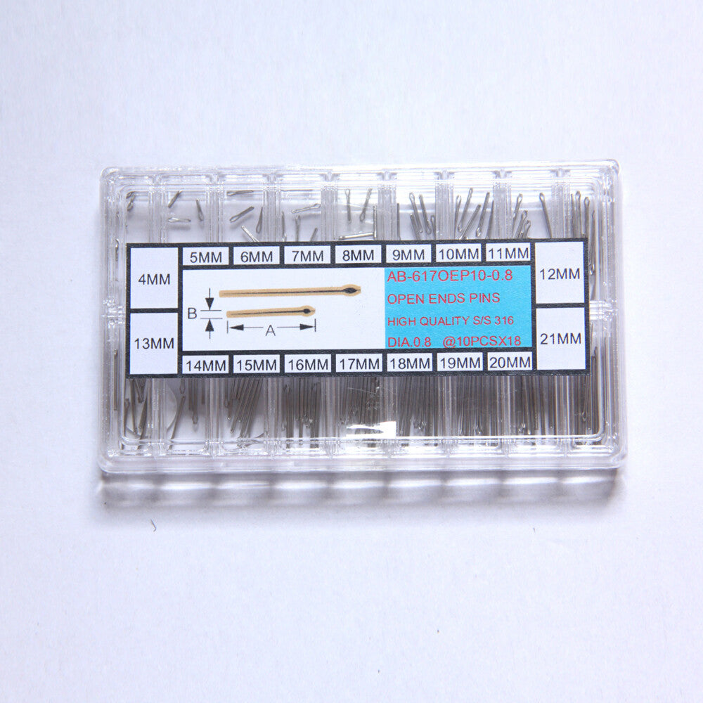 Dia 0.8mm Stainless Steel Open End Pins Kit Pins Size From 4~21mm