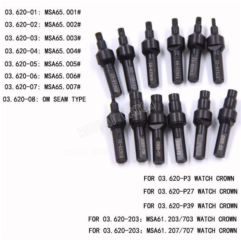 Watch Crown Tube Tool Remove And Install Pusher Battery Case for