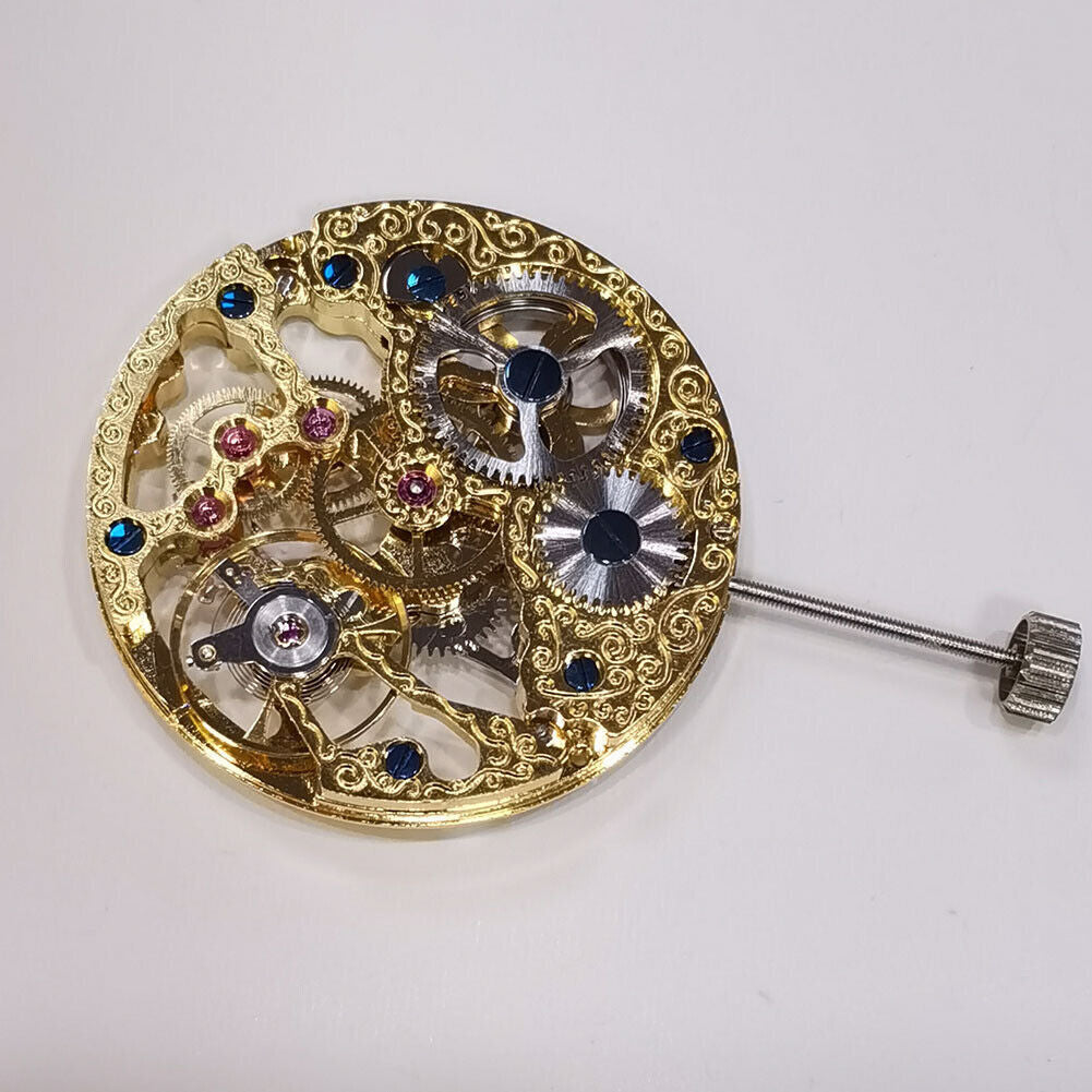 Seagull ST3600 Mechanical Golden Hollow Movement for ETA 6497 Second at 9