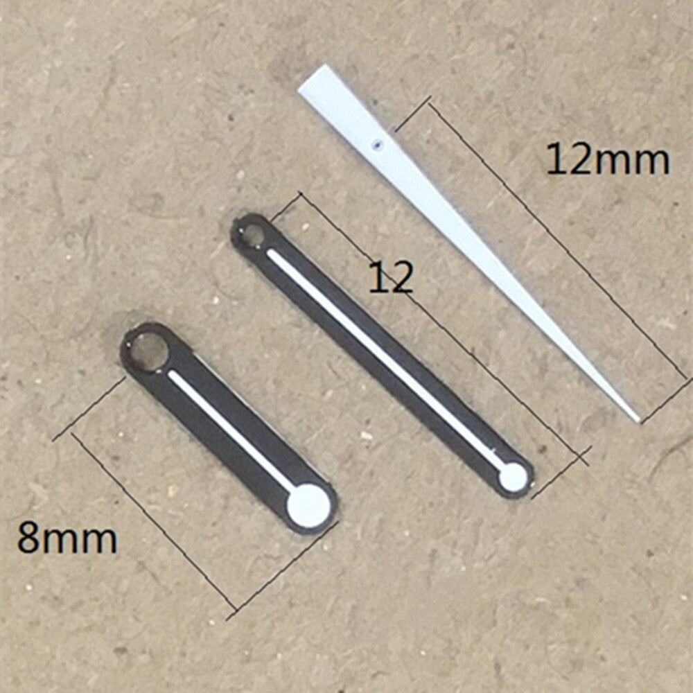 2 Sets/Pack 12mm Round Point Second Hand Watch Hands for Miyota 7T35 Movement