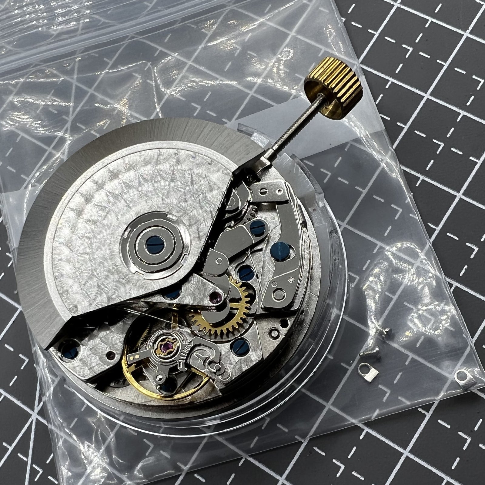 7750 Black Dial Chronograph Movement 3 Hands Small Second @9 Day Date