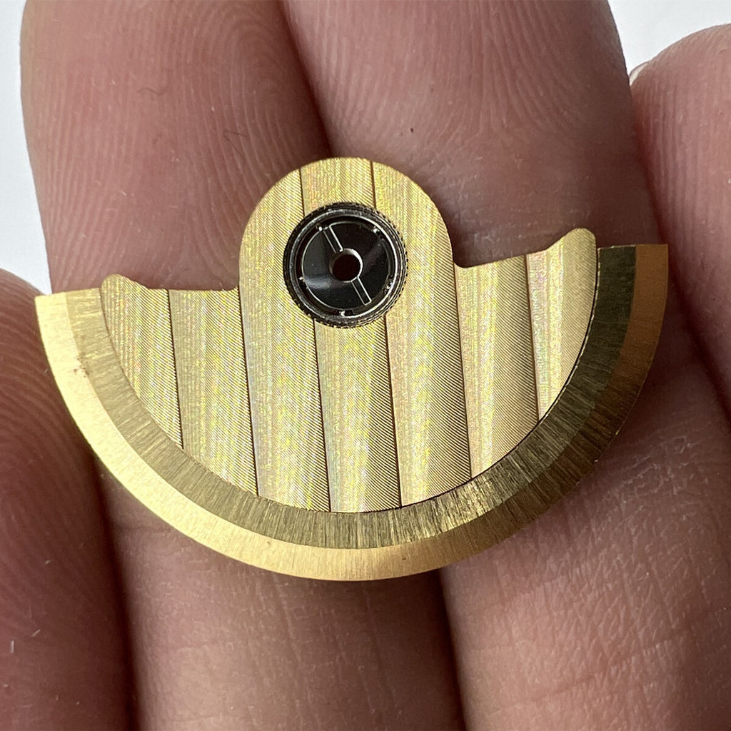 Golden Line Wave Carved Rotor Oscillating Weight for Miyota NH35 NH36 Movement
