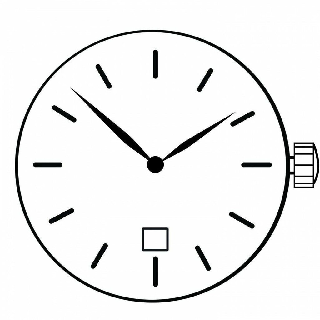 Miyota GM15 Japan Quartz Movement Date at 6