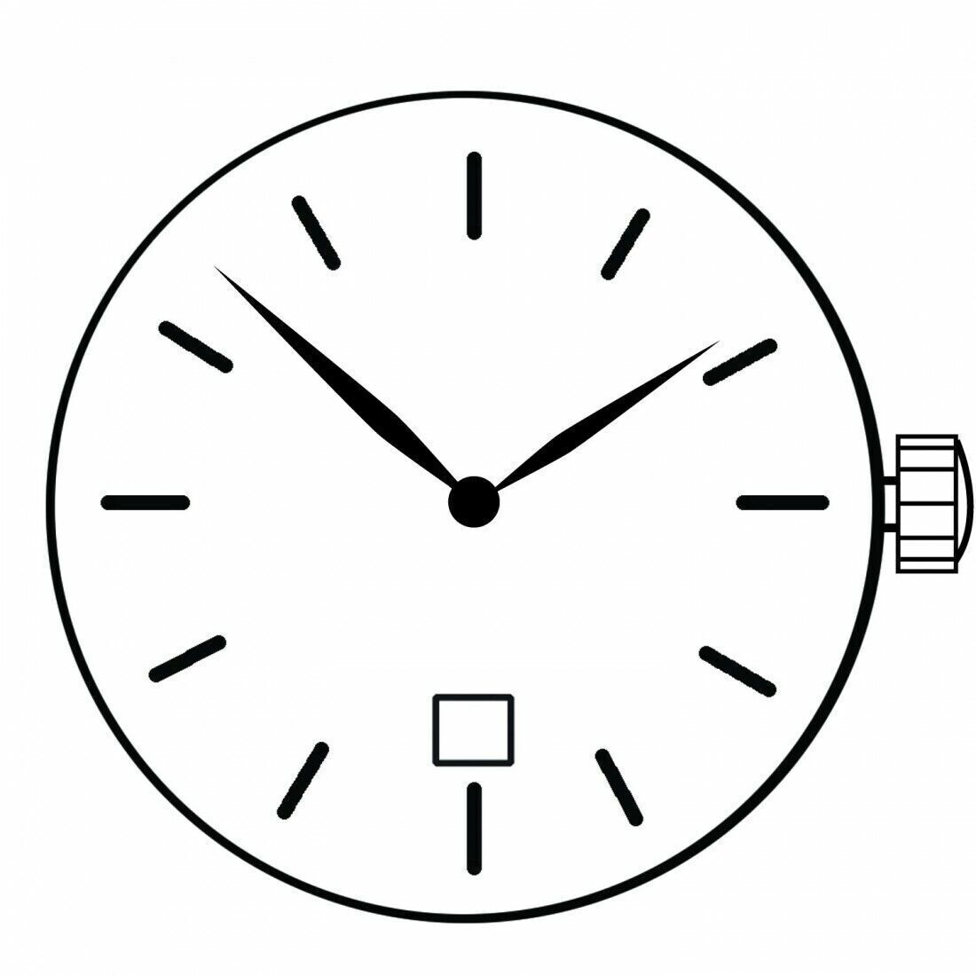 Miyota GM15 Japan Quartz Movement Date at 6