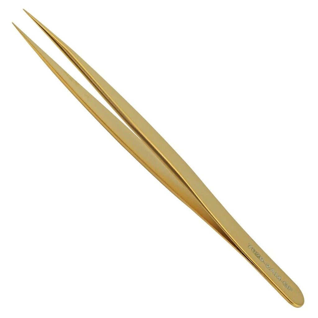 Bergeon 7029-2AM-GF Gold Tweezers Plated Antimagnetic Brass