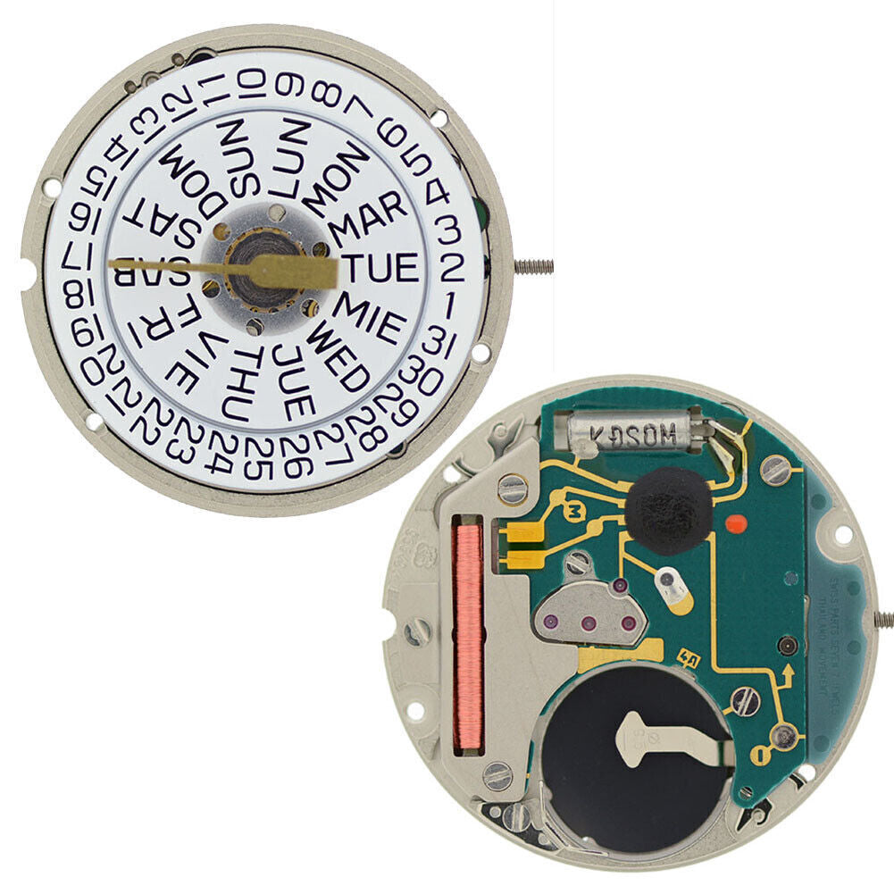 ETA 955.424 Watch Quartz Movement  3 hands/ Day/ Date
