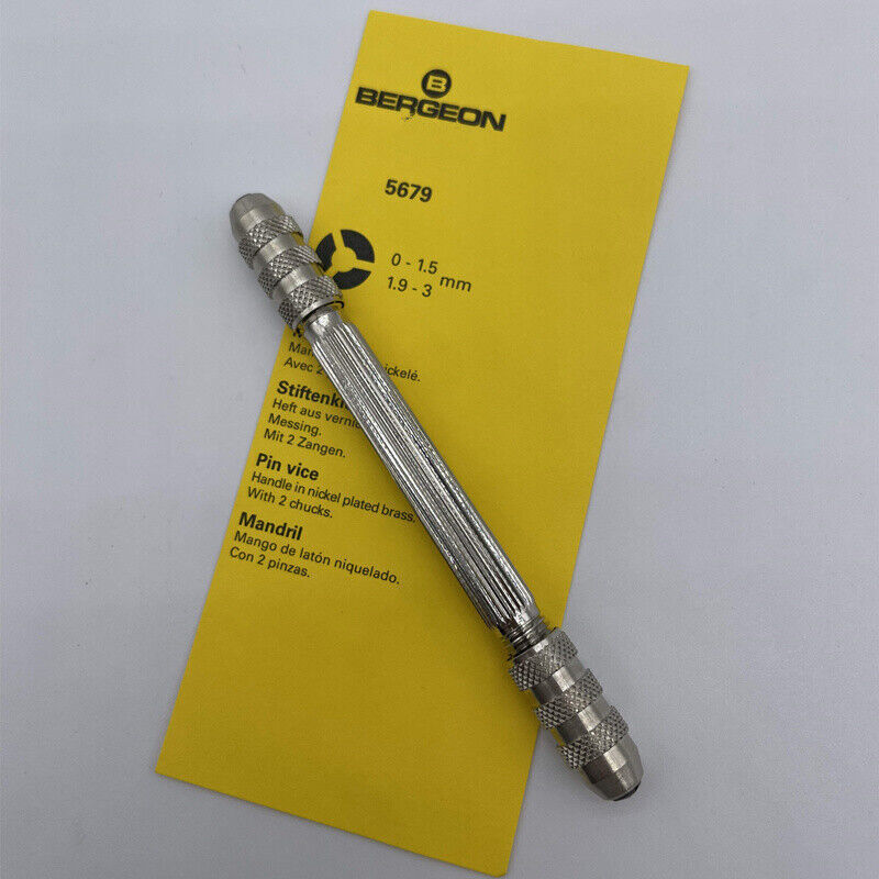 Bergeon 5679 Pin Vice Watchmaker Original Swiss Made Watch Repair Tools