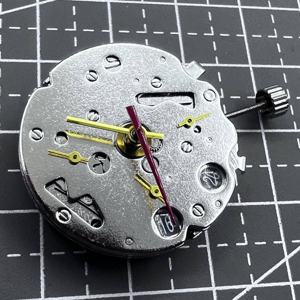 Seagull ST16 Mechanical Movement Watch Part Black Calendar 7 Hands Date at 6