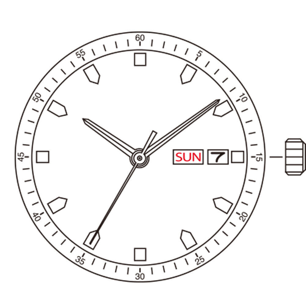 Miyota / Citizen 8205 Silver Plated Japan Automatic Mechanical Movement