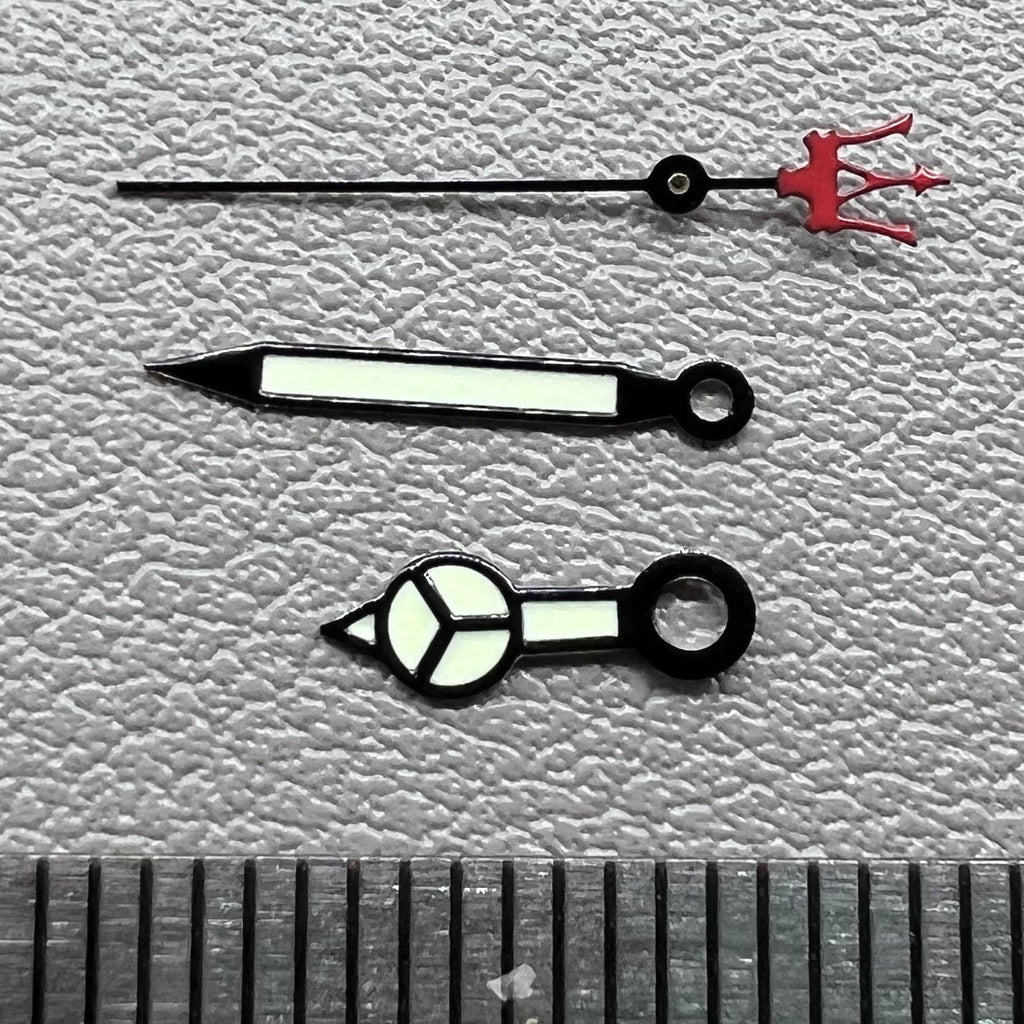 Green Luminous Watch Hands Sets Pins Suitable For Movement Skx007/009 NH35