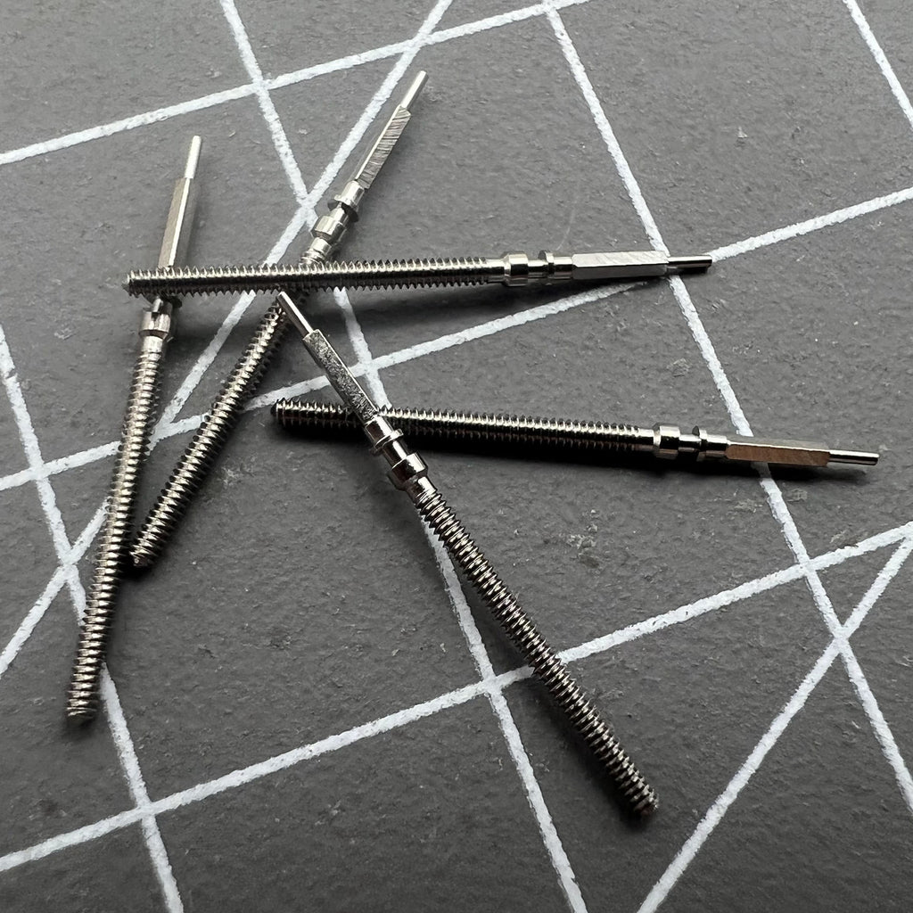 2 PIECES Watch Winding Stems Spare Parts for Omega 560 561 562 564 565 Movements
