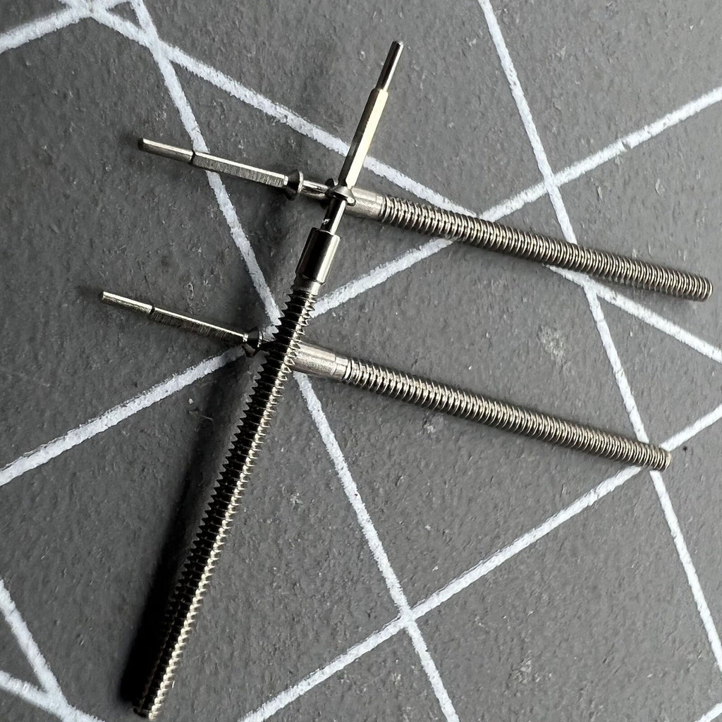 3 PIECES Watch Winding Stems Generic for Hattori Epson VX3J Movement