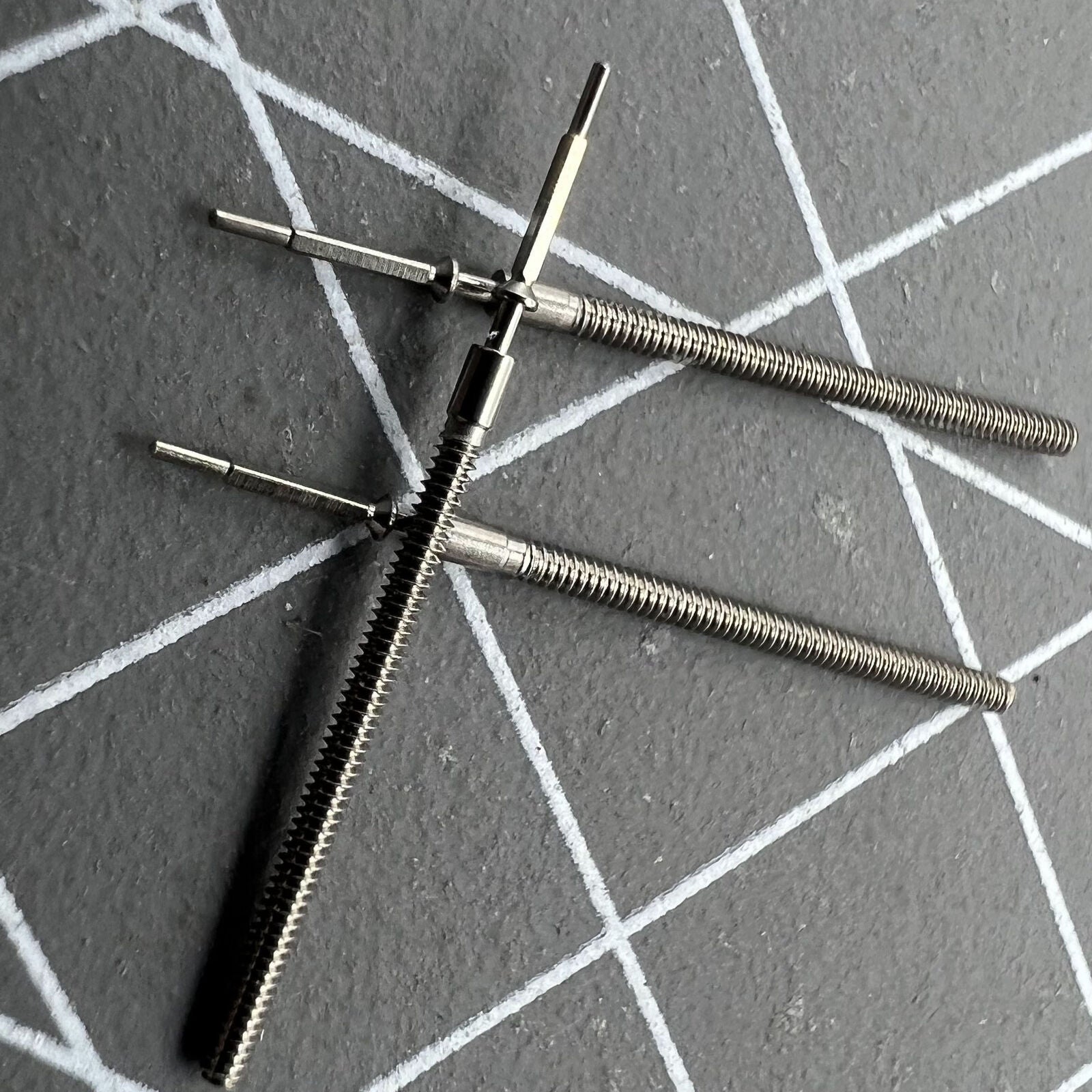 3 PIECES Watch Winding Stems Generic for Hattori Epson VX3J Movement