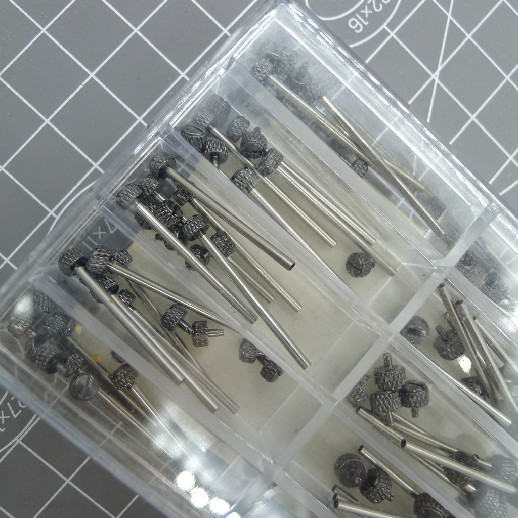 Black Stainless Steel Linen Finished Watch Spring Bar T-bars with Studs Screws